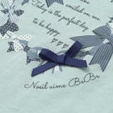 天竺袖フリルリボンプリント半袖Tシャツ(80~130cm) | Noeil aime BeBe | 詳細画像13 