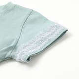 天竺袖フリルリボンプリント半袖Tシャツ(80~130cm) | Noeil aime BeBe | 詳細画像14 