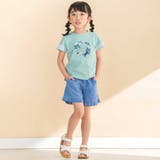 天竺袖フリルリボンプリント半袖Tシャツ(80~130cm) | Noeil aime BeBe | 詳細画像5 