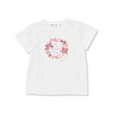 天竺袖フリルリボンプリント半袖Tシャツ(80~130cm) | Noeil aime BeBe | 詳細画像7 