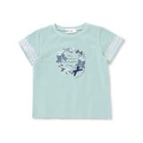 天竺袖フリルリボンプリント半袖Tシャツ(80~130cm) | Noeil aime BeBe | 詳細画像9 