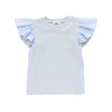 ドットドビーxストレッチフライス肩フリル半袖Tシャツ | Noeil aime BeBe | 詳細画像6