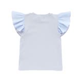 ドットドビーxストレッチフライス肩フリル半袖Tシャツ | Noeil aime BeBe | 詳細画像7