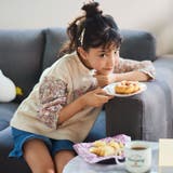 【お揃い】花柄バルーン5分袖スムースTシャツ(80~130cm) | Noeil aime BeBe | 詳細画像4 