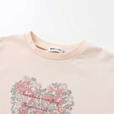 【お揃い】花柄バルーン5分袖スムースTシャツ(80~130cm) | Noeil aime BeBe | 詳細画像9 