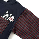 チェック袖切り替え天竺長袖Tシャツ(80~130cm) | Noeil aime BeBe | 詳細画像10 