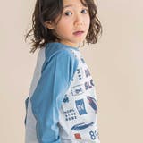 車総柄配色天竺ラグラン長袖Tシャツ(80~130cm) | Noeil aime BeBe | 詳細画像4