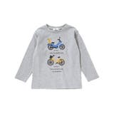 自転車プリント天竺ドロップショルダーＴシャツ(80~130cm) | Noeil aime BeBe | 詳細画像6 
