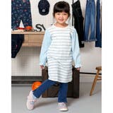 英字ボーダー柄長袖ワンピース(80～130cm) | SLAP SLIP | 詳細画像3 