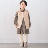 【お揃い】千鳥格子タータンチェック柄シャツワンピース(90~130cm) | SLAP SLIP | 詳細画像3 