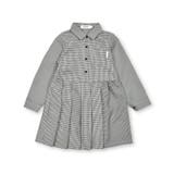 ブラック系 | 【お揃い】千鳥格子タータンチェック柄シャツワンピース(90~130cm) | SLAP SLIP