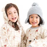 【お揃い】アニマルクマさん総柄クマ耳フード付きワンピース(80~130cm) | SLAP SLIP | 詳細画像5 