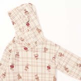 【お揃い】アニマルクマさん総柄クマ耳フード付きワンピース(80~130cm) | SLAP SLIP | 詳細画像9 