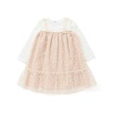 【お揃い】お花チュールスカートドッキングワンピース(80~130cm) | SLAP SLIP | 詳細画像15 