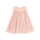 ピンク系 | 【お揃い】チェリーオーロラ箔プリントチュールワンピース(80~130cm) | SLAP SLIP