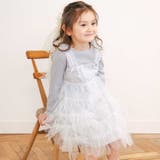 【お揃い】スカラップチュールスカートドッキングワンピース(80~130cm) | SLAP SLIP | 詳細画像1 