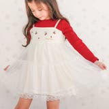 イチゴ刺しゅうフワフワチュールティアードドッキングワンピース | SLAP SLIP | 詳細画像4 