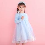 フワフワお城刺しゅうチュールドッキングワンピース(80~130cm) | SLAP SLIP | 詳細画像1 