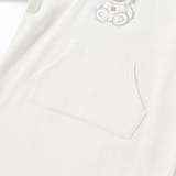 ウサギネコアニマルふわふわパッチ刺しゅう袖切り替えフーディーワンピース(80~1… | SLAP SLIP | 詳細画像10 