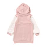 ウサギネコアニマルふわふわパッチ刺しゅう袖切り替えフーディーワンピース(80~1… | SLAP SLIP | 詳細画像14 