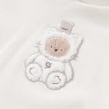 ウサギネコアニマルふわふわパッチ刺しゅう袖切り替えフーディーワンピース(80~1… | SLAP SLIP | 詳細画像8 