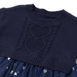 ニット×チュールハートたっぷり切替ワンピース(80~130cm) | SLAP SLIP | 詳細画像11 