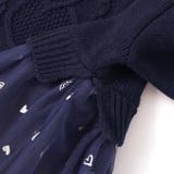 ニット×チュールハートたっぷり切替ワンピース(80~130cm) | SLAP SLIP | 詳細画像13 
