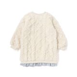 【お揃い】天使の羽もこもこケーブルボアワンピース(80~130cm) | SLAP SLIP | 詳細画像6