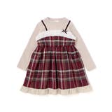 【お揃い】キラキラ刺しゅうボアドッキングワンピース(80~130cm) | SLAP SLIP | 詳細画像9 