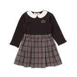 ティアラ刺しゅう付きチェックプリーツドッキングワンピース(90~130cm) | SLAP SLIP | 詳細画像4 