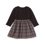 ティアラ刺しゅう付きチェックプリーツドッキングワンピース(90~130cm) | SLAP SLIP | 詳細画像5 