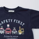 はたらくくるまモチーフ刺しゅう無地半袖Tシャツ+プリントボーダー柄長袖Tシャツ2… | SLAP SLIP | 詳細画像21 