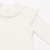 ラメ花キルトファーキャミソール+キラキラネックレス風プリント肩フリルトップス(8… | SLAP SLIP | 詳細画像11 