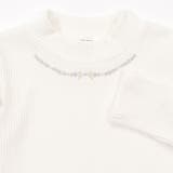 ラメ花キルトファーキャミソール+キラキラネックレス風プリント肩フリルトップス(8… | SLAP SLIP | 詳細画像12 