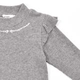 ラメ花キルトファーキャミソール+キラキラネックレス風プリント肩フリルトップス(8… | SLAP SLIP | 詳細画像19 