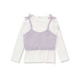 ラメニットビスチェ+テレコTシャツ2点セット(90~130cm) | SLAP SLIP | 詳細画像5 