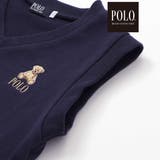 POLO総柄プリントTシャツ+クマさん刺しゅうベスト2点セット | SLAP SLIP | 詳細画像14 
