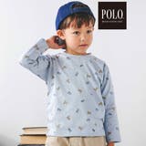 POLO総柄プリントTシャツ+クマさん刺しゅうベスト2点セット | SLAP SLIP | 詳細画像21 