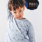 POLO総柄プリントTシャツ+クマさん刺しゅうベスト2点セット | SLAP SLIP | 詳細画像22 