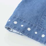 フリル肩ひもビスチェ+サイドプリントデニムパンツ2点セット(80~130cm) | SLAP SLIP | 詳細画像15 