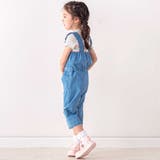 フリル肩ひもビスチェ+サイドプリントデニムパンツ2点セット(80~130cm) | SLAP SLIP | 詳細画像22 