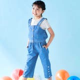 フリル肩ひもビスチェ+サイドプリントデニムパンツ2点セット(80~130cm) | SLAP SLIP | 詳細画像5 