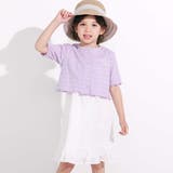 お花刺しゅうカーディガン+肩リボンキャミソールワンピース2点セット(90~130… | SLAP SLIP | 詳細画像4 