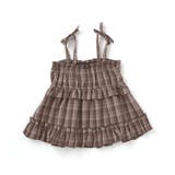 【お揃い】チェックティアードキャミソール+フロントプリント長袖カットソー2点セッ… | SLAP SLIP | 詳細画像10 