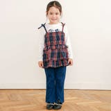 【お揃い】チェックティアードキャミソール+フロントプリント長袖カットソー2点セッ… | SLAP SLIP | 詳細画像24 