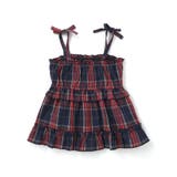 【お揃い】チェックティアードキャミソール+フロントプリント長袖カットソー2点セッ… | SLAP SLIP | 詳細画像6 