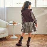 【お揃い】チェック花柄コーデュロイワンピース+ニットベスト2点セット(80~13… | SLAP SLIP | 詳細画像27 