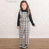 【お揃い】ヘリンボーンチェックフリルビスチェ+パンツセットアップ(80~130c… | SLAP SLIP | 詳細画像1 