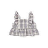 【お揃い】ヘリンボーンチェックフリルビスチェ+パンツセットアップ(80~130c… | SLAP SLIP | 詳細画像18 