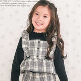 【お揃い】ヘリンボーンチェックフリルビスチェ+パンツセットアップ(80~130c… | SLAP SLIP | 詳細画像21 